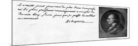 Handwriting and Signature of Robespierre-null-Mounted Giclee Print