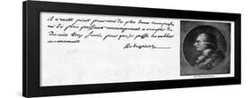 Handwriting and Signature of Robespierre-null-Framed Giclee Print