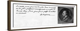 Handwriting and Signature of Robespierre-null-Framed Giclee Print