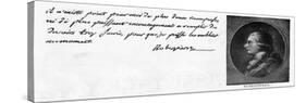 Handwriting and Signature of Robespierre-null-Stretched Canvas