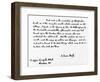 Handwriting Sample: Arthur Conan Doyle, 1925-null-Framed Art Print