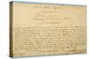 Handwritten Dedication of 'Brandenburger Concertos' to Christian Ludwig, Margrave of Brandenburg-Johann Sebastian Bach-Stretched Canvas