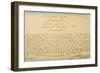 Handwritten Dedication of 'Brandenburger Concertos' to Christian Ludwig, Margrave of Brandenburg-Johann Sebastian Bach-Framed Giclee Print