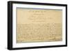 Handwritten Dedication of 'Brandenburger Concertos' to Christian Ludwig, Margrave of Brandenburg-Johann Sebastian Bach-Framed Giclee Print