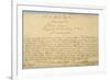 Handwritten Dedication of 'Brandenburger Concertos' to Christian Ludwig, Margrave of Brandenburg-Johann Sebastian Bach-Framed Giclee Print