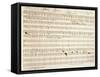 Handwritten for Bartered Bride-Bedrich Smetana-Framed Stretched Canvas