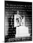 Handwritten Gettysburg Address Superimposed over Statue at Lincoln Memorial-null-Mounted Photographic Print