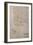 Handwritten Letter to King of Saxony to Accompany Mass in B Minor, Bmw 232 1733-Johann Sebastian Bach-Framed Premium Giclee Print