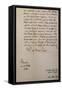 Handwritten Letter to King of Saxony to Accompany Mass in B Minor, Bmw 232 1733-Johann Sebastian Bach-Framed Stretched Canvas