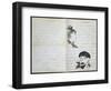 Handwritten Letter with Drawings-Edouard Manet-Framed Giclee Print