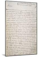 Handwritten Letter-Jean-Philippe Rameau-Mounted Giclee Print