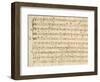 Handwritten Music Score of Mass for Four Voices, Kyrie Eleison-Giovanni Pierluigi da Palestrina-Framed Giclee Print