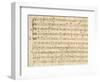 Handwritten Music Score of Mass for Four Voices, Kyrie Eleison-Giovanni Pierluigi da Palestrina-Framed Giclee Print