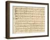 Handwritten Music Score of Mass for Four Voices, Kyrie Eleison-Giovanni Pierluigi da Palestrina-Framed Giclee Print