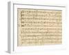 Handwritten Music Score of Mass for Four Voices, Kyrie Eleison-Giovanni Pierluigi da Palestrina-Framed Giclee Print