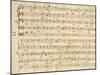 Handwritten Music Score of Mass for Four Voices, Kyrie Eleison-Giovanni Pierluigi da Palestrina-Mounted Giclee Print