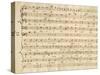 Handwritten Music Score of Mass for Four Voices, Kyrie Eleison-Giovanni Pierluigi da Palestrina-Stretched Canvas