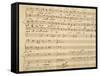 Handwritten Music Score of Mass for Four Voices, Kyrie Eleison-Giovanni Pierluigi da Palestrina-Framed Stretched Canvas