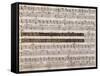 Handwritten Music Score of Semiramis-null-Framed Stretched Canvas