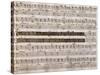 Handwritten Music Score of Semiramis-null-Stretched Canvas