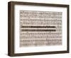 Handwritten Music Score of Semiramis-null-Framed Giclee Print