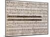 Handwritten Music Score of Semiramis-null-Mounted Giclee Print