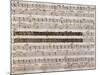 Handwritten Music Score of Semiramis-null-Mounted Giclee Print