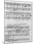 Handwritten Musical Score (Ink on Paper)-Ludwig Van Beethoven-Mounted Giclee Print