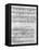 Handwritten Musical Score (Ink on Paper)-Ludwig Van Beethoven-Framed Stretched Canvas