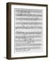 Handwritten Musical Score (Ink on Paper)-Ludwig Van Beethoven-Framed Giclee Print