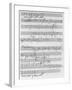 Handwritten Musical Score (Ink on Paper)-Ludwig Van Beethoven-Framed Giclee Print
