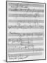 Handwritten Musical Score (Ink on Paper)-Ludwig Van Beethoven-Mounted Giclee Print