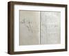 Handwritten Pages from "Romances Sans Paroles" with Crossed out Dedication to Arthur Rimbaud, 1873-Paul Verlaine-Framed Giclee Print