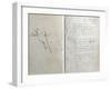 Handwritten Pages from "Romances Sans Paroles" with Crossed out Dedication to Arthur Rimbaud, 1873-Paul Verlaine-Framed Giclee Print