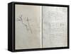 Handwritten Pages from "Romances Sans Paroles" with Crossed out Dedication to Arthur Rimbaud, 1873-Paul Verlaine-Framed Stretched Canvas