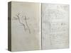 Handwritten Pages from "Romances Sans Paroles" with Crossed out Dedication to Arthur Rimbaud, 1873-Paul Verlaine-Stretched Canvas