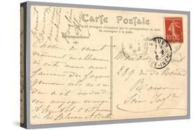 Handwritten Postcard Sent to Madame J. Monet (Ink on Paper) (Verso for Recto See 233965)-French-Stretched Canvas