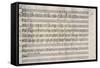 Handwritten Score for Arie for Luigia Polzelli-Franz Joseph Haydn-Framed Stretched Canvas