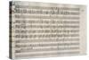 Handwritten Score for Arie for Luigia Polzelli-Franz Joseph Haydn-Stretched Canvas