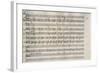 Handwritten Score for Arie for Luigia Polzelli-Franz Joseph Haydn-Framed Giclee Print