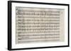 Handwritten Score for Arie for Luigia Polzelli-Franz Joseph Haydn-Framed Giclee Print