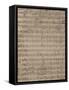 Handwritten Score for German Requiem-Johannes Brahms-Framed Stretched Canvas