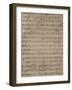 Handwritten Score for German Requiem-Johannes Brahms-Framed Giclee Print