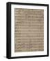 Handwritten Score for German Requiem-Johannes Brahms-Framed Giclee Print