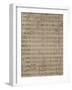Handwritten Score for German Requiem-Johannes Brahms-Framed Giclee Print