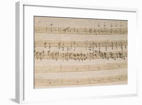 Handwritten Score for Great Organ Mass-Franz Joseph Haydn-Framed Giclee Print