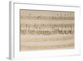 Handwritten Score for Great Organ Mass-Franz Joseph Haydn-Framed Giclee Print