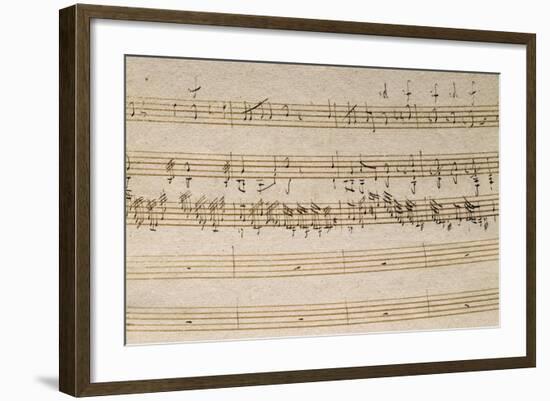 Handwritten Score for Great Organ Mass-Franz Joseph Haydn-Framed Giclee Print