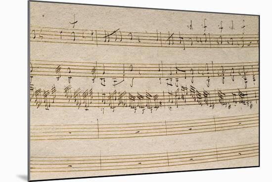 Handwritten Score for Great Organ Mass-Franz Joseph Haydn-Mounted Giclee Print