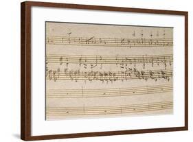 Handwritten Score for Great Organ Mass-Franz Joseph Haydn-Framed Giclee Print